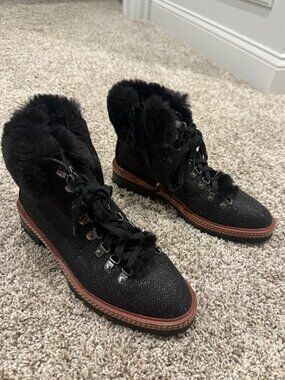 Kate Spade Faux Fur Rosalie Ankle Bootie | Size 7.5